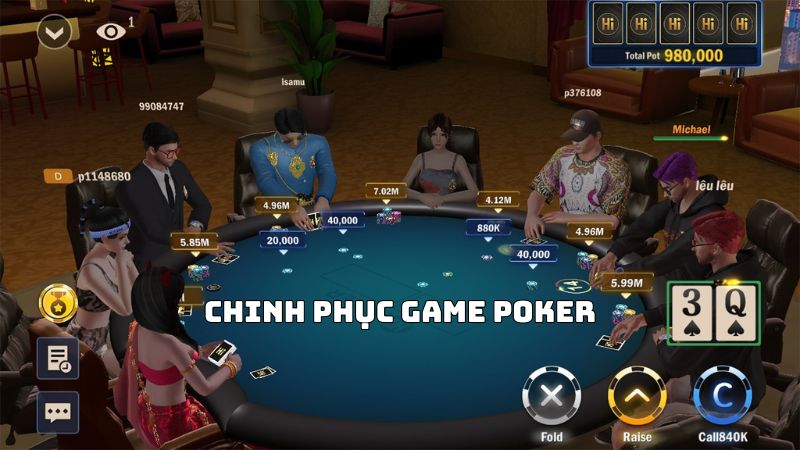 Cách chinh phục game Poker