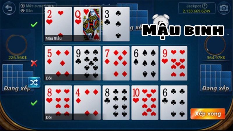 Game bài Mậu binh mới mẻ